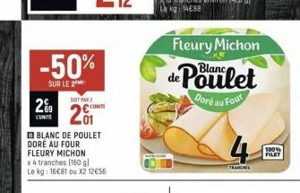 blanc de poulet Fleury Michon