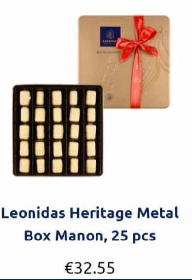 Levada  Leonidas Heritage Metal Box Manon, 25 pcs  €32.55 