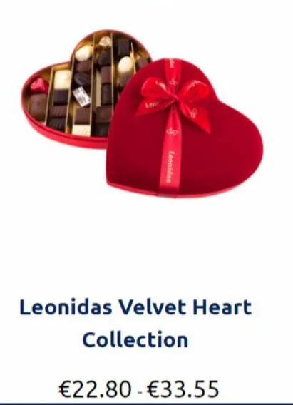 leonidas  leonidas velvet heart collection  €22.80 €33.55 