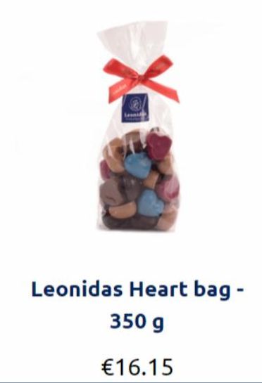 Leonidas Heart bag -  350 g  €16.15 