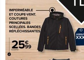 IMPERMÉABLE ET COUPE-VENT.  COUTURES PRINCIPALES SCELLÉES. BANDES RÉFLÉCHISSANTES  2599  Lapor  O 