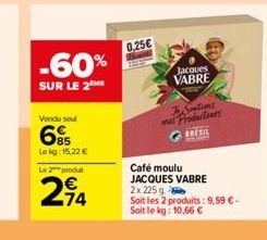 café moulu Jacques Vabre