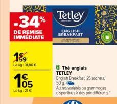 soldes Tetley