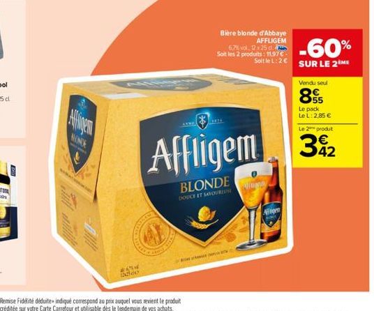 bière blonde Affligem