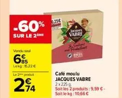 café moulu jacques vabre