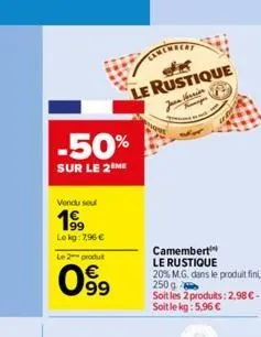 camembert le rustique