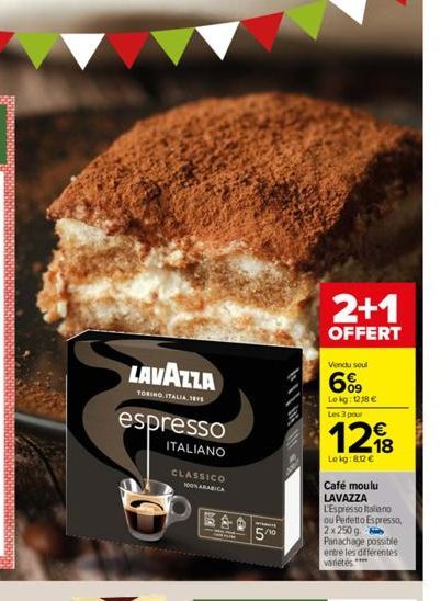 café moulu lavazza