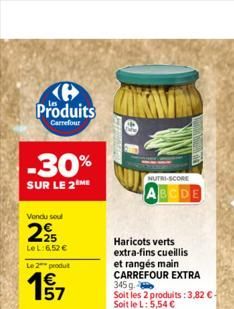 haricots verts Carrefour