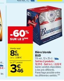 bière blonde Budweiser