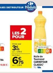 huile de tournesol Carrefour