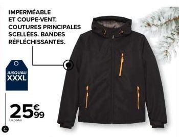 IMPERMÉABLE ET COUPE-VENT. COUTURES PRINCIPALES SCELLÉES. BANDES  RÉFLÉCHISSANTES.  O  JUSQU'AU  XXXL  2599  La perka 