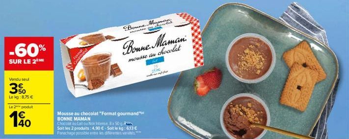 mousse au chocolat Bonne maman