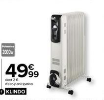 2000w  4999  dont 2 € déco-participation KLINDO 