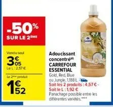 adoucissant carrefour