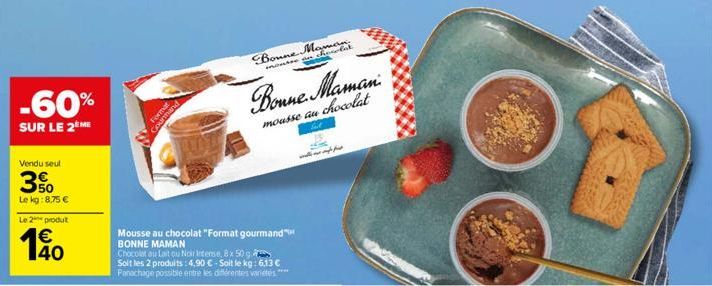 mousse au chocolat Bonne maman