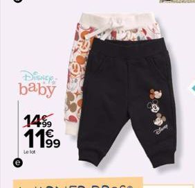 Disney- baby  1499  11,99  Le lot 