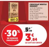CHOCOLAT NESTLE DESSERT offre à 3,84€ sur U Express