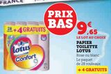PAPIER TOILETTE LOTUS offre à 9,65€ sur U Express