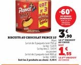 BISCUITS AU CHOCOLAT PRINCE LU offre à 3,9€ sur U Express