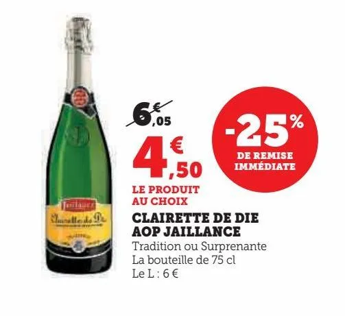 clairette de die aop jaillance