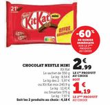 CHOCOLAT NESTLE MINI offre à 2,99€ sur U Express