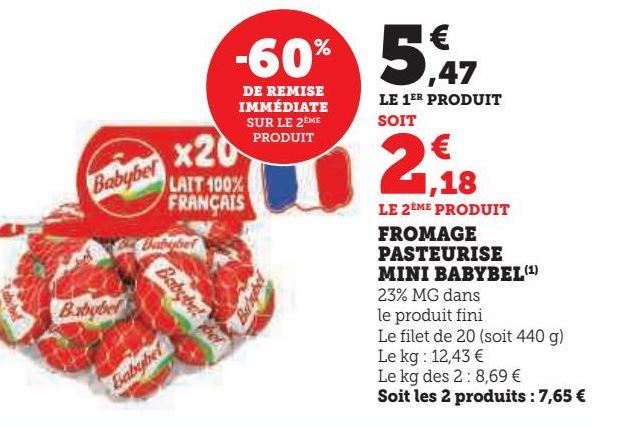 FROMAGE PASTEURISE MINI BABYBEL