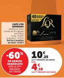 Café expresso L'Or Espresso offre à 10,25€ sur U Express