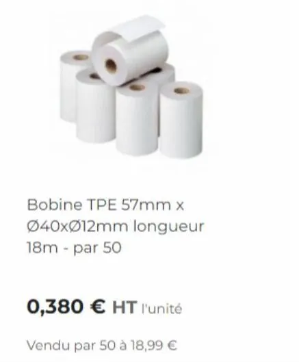 Bobine TPE 57mm - RETIF