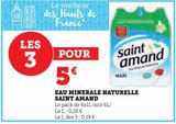 Eau minerale naturelle Saint Amand offre à 5€ sur Super U