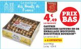 Gaufres liegeoises saveurs en or emballage individuel biscuiterie bourdon offre à 4,49€ sur Super U