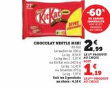 Chocolats Nestlé mini offre à 2,99€ sur Super U
