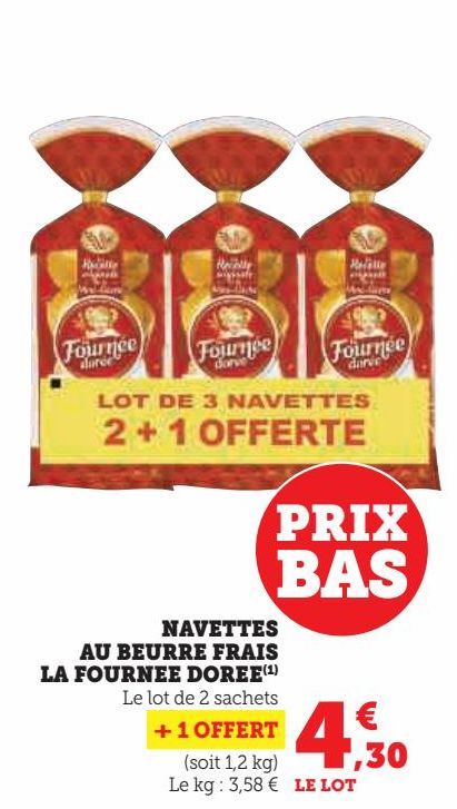 AVETTES AU BEURRE FRAIS LA FOURNEE DOREE