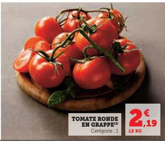 tomate ronde en grappe