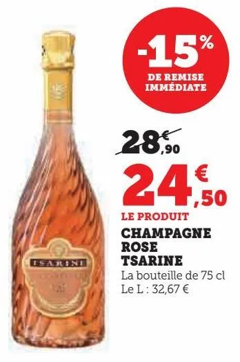 champagne rose tsarine