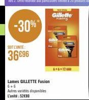 -30%  SOIT L'UNITE:  36696  NE INCAL  Gillette Ping 