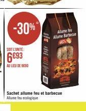 -30%"  SOIT L'UNITE:  6093  AU LIEU DE 9090  Sachet allume feu et barbecue Allume feu ecologique  Allume feu Allume Barbecue 