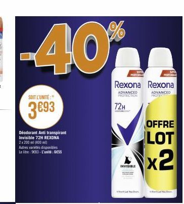 déodorant Rexona