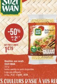 -50% 2E  SUR  SOIT PAR 2 LUNITE:  1679  FORMAT FAMILIAL  SUZ WAN  MAA 