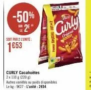cacahuètes curly