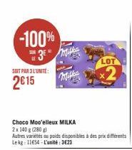 -100% 3⁰*  SOIT PAR 3 L'UNITÉ:  2€15  LOT  x2 