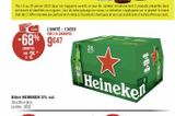 Bière Heineken offre sur Géant Casino
