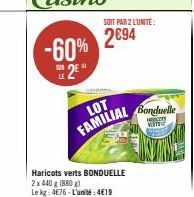 haricots verts Bonduelle