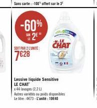 lessive liquide Le chat