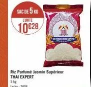 sac de 5 kg  l'unite  10€28  pont  riz parfumé jasmin supérieur thai expert  5kg  le kg: 2606  2 pekka ja 