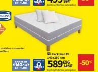 EXISTEN  160CM ET PLUS  FRANCE  Pack Neo XL 140x190 cm  Q589 -50%  15  pr  1164 