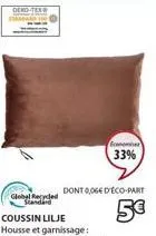 oeko-tex  global recycled  standard  econom  33%  dont 0,06€ d'éco-part  5€ 