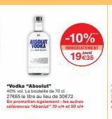 vodka Absolut