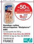 gambas cuites 