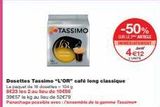 Café Tassimo offre sur Monoprix