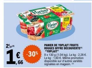 panier Yoplait